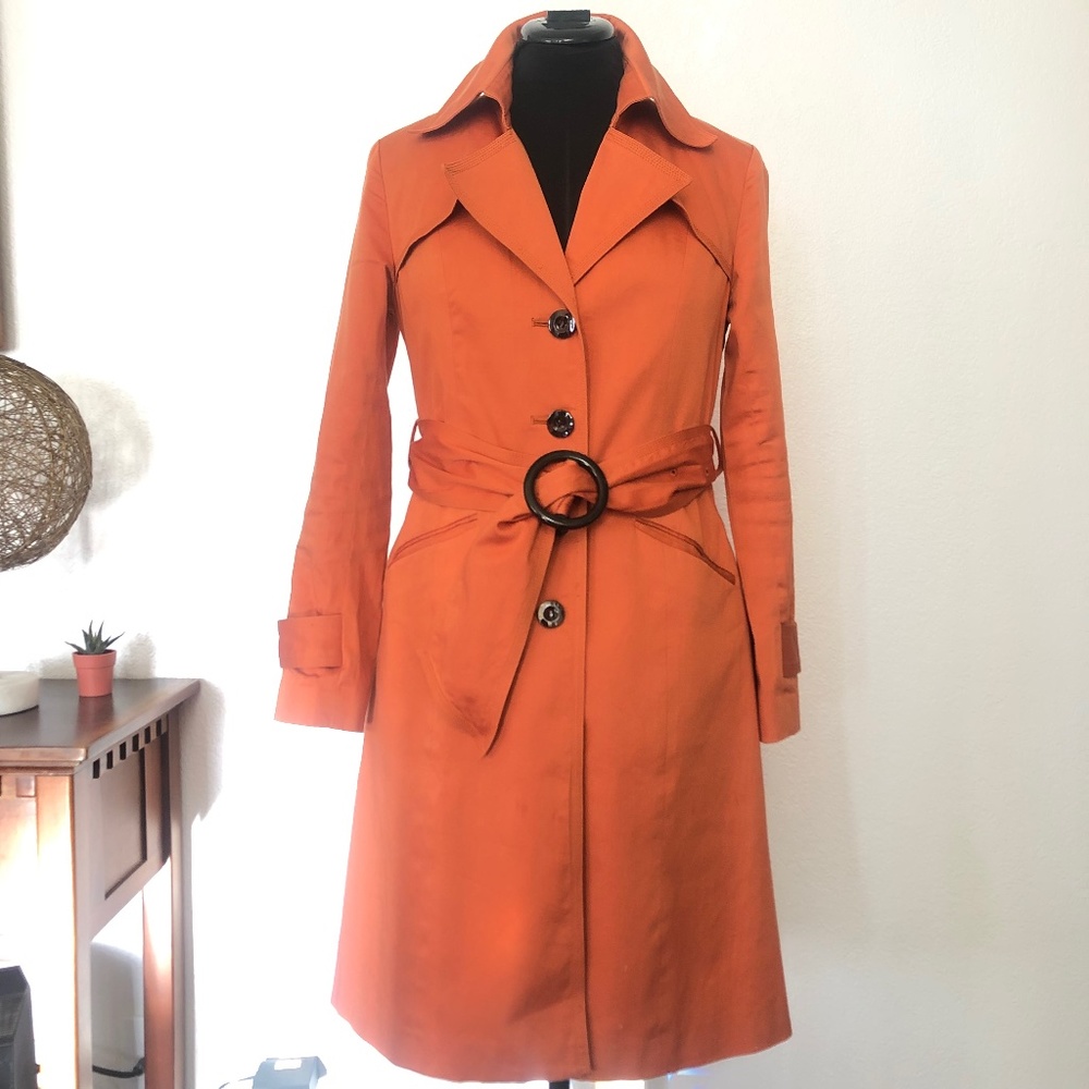 Rule Orange Trench Coat